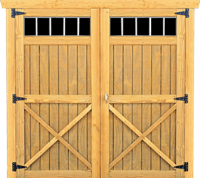Double Barn Doors with Windows